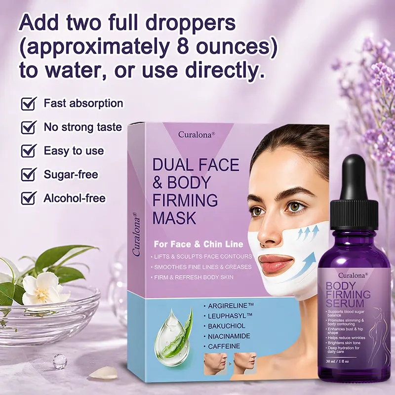 🔥 New Arrival |Curalona® 2-in-1 Bakuchiol Peptide Lifting Mask + Firming Body Serum – Firm & Tighten · Smooth Fine Lines · Enhance Elasticity · Support Metabolic Balance · Visible Results in 7 Days