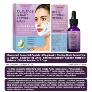 🔥 New Arrival |Curalona® 2-in-1 Bakuchiol Peptide Lifting Mask + Firming Body Serum – Firm & Tighten · Smooth Fine Lines · Enhance Elasticity · Support Metabolic Balance · Visible Results in 7 Days