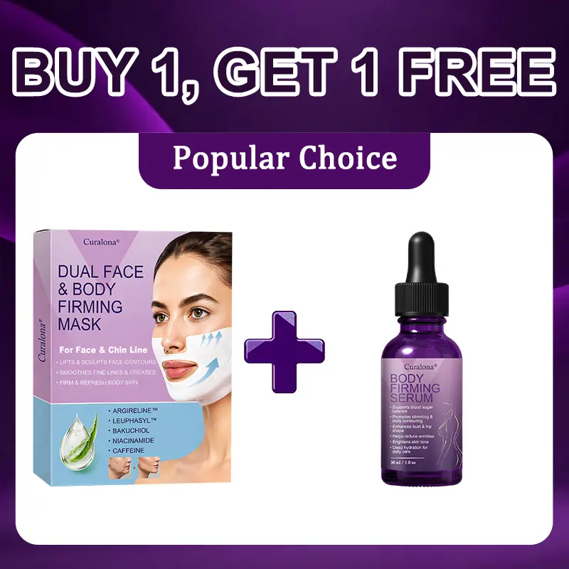 🔥 New Arrival |Curalona® 2-in-1 Bakuchiol Peptide Lifting Mask + Firming Body Serum – Firm & Tighten · Smooth Fine Lines · Enhance Elasticity · Support Metabolic Balance · Visible Results in 7 Days