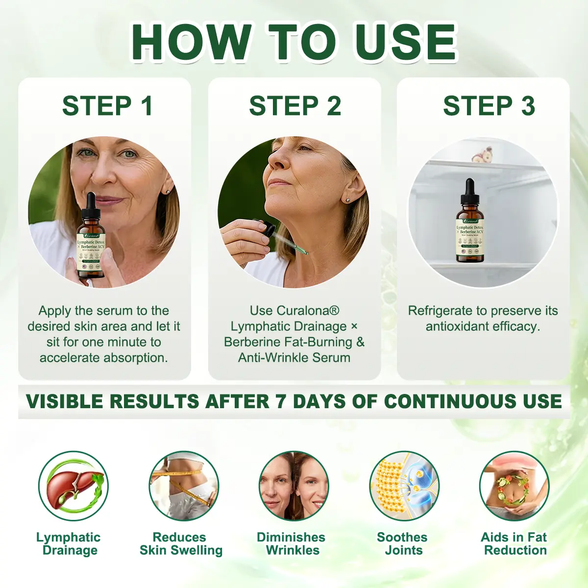 Curalona® Lymphatic Detox × Berberine 12-in-1 Sculpting Serum