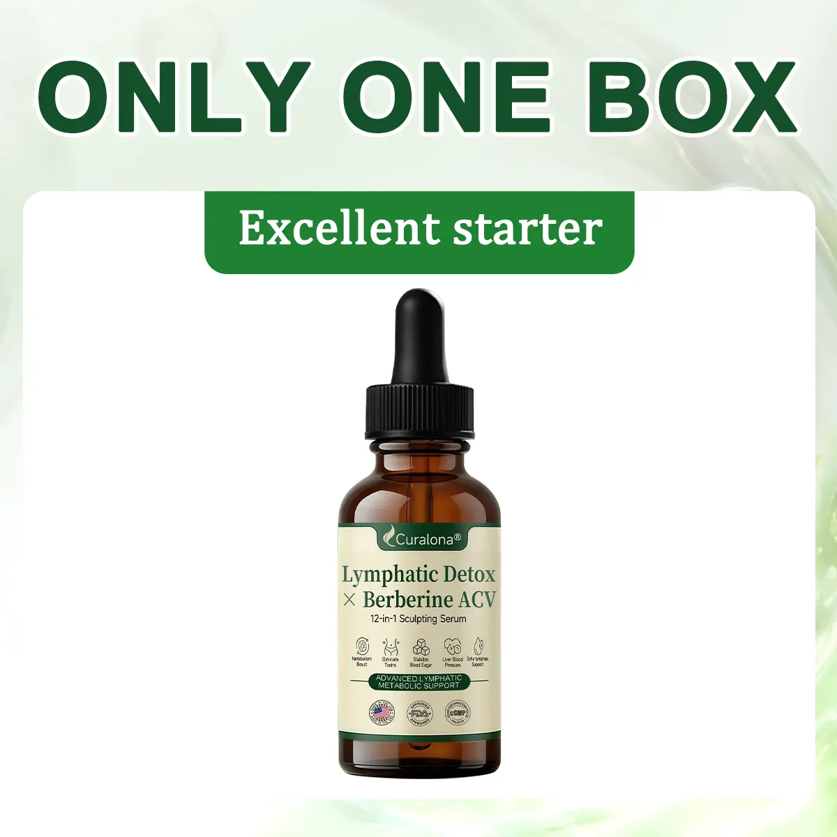 Curalona® Lymphatic Detox × Berberine 12-in-1 Sculpting Serum