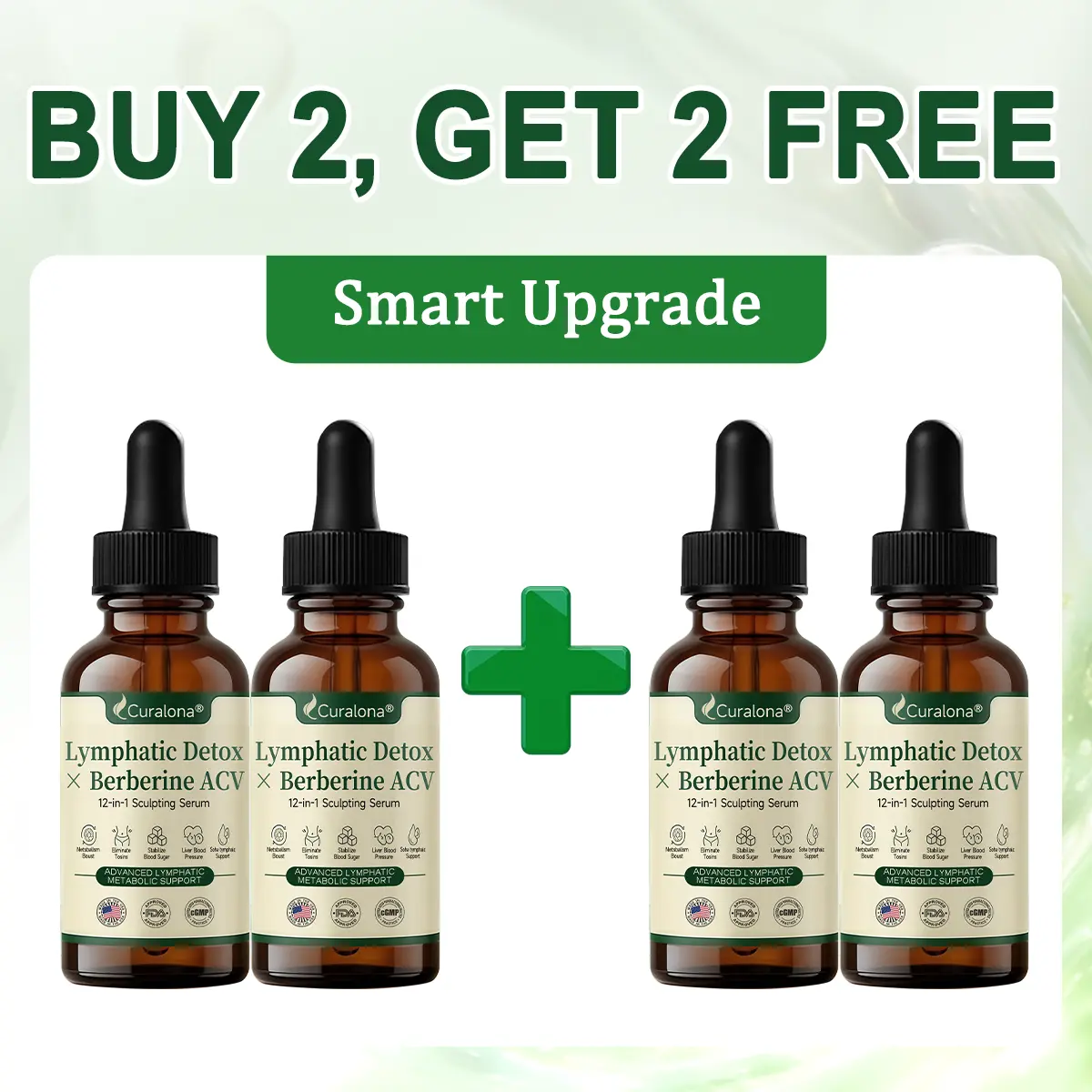 Curalona® Lymphatic Detox × Berberine 12-in-1 Sculpting Serum