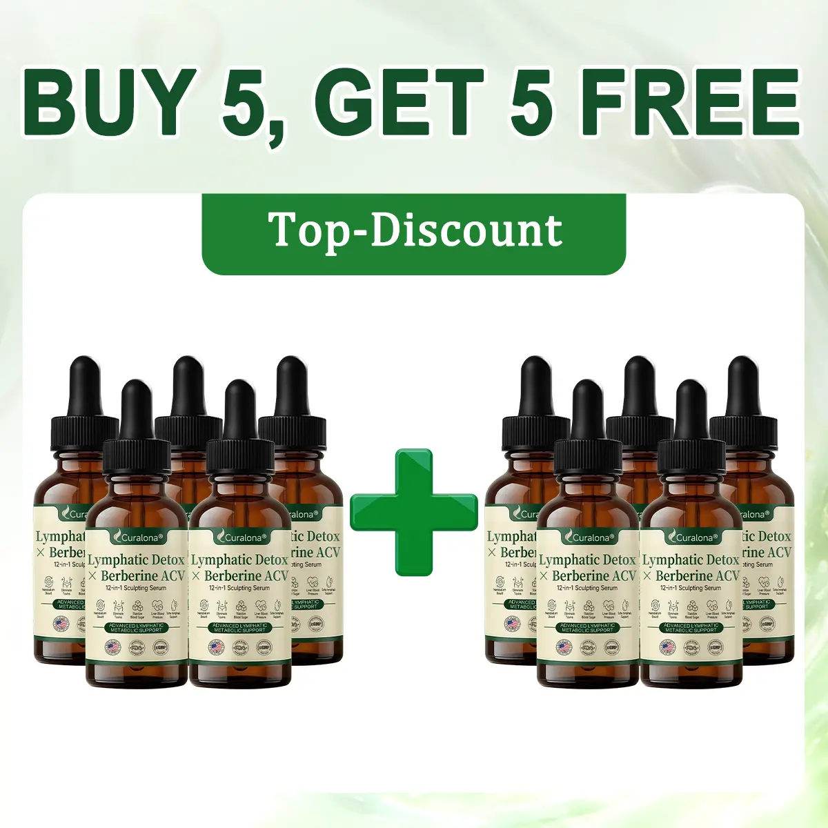 Curalona® Lymphatic Detox × Berberine 12-in-1 Sculpting Serum