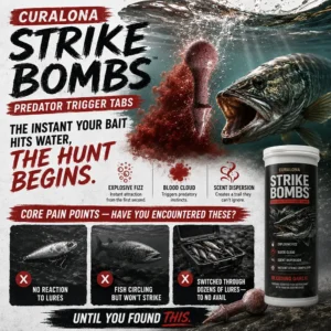 ๐๐๐๐ข๐๐ข๐๐ฅ ๐๐ซ๐๐ง๐ ๐๐ญ๐จ๐ซ๐ |โ
Curalonaยฎ Strike Bombs โ New Freshwater & Saltwater Bait That Bleeds, Fizzes & Triggers Big Predators