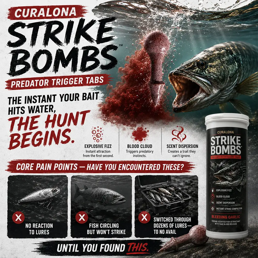 ๐๐๐๐ข๐๐ข๐๐ฅ ๐๐ซ๐๐ง๐ ๐๐ญ๐จ๐ซ๐ |โ
Curalonaยฎ Strike Bombs โ New Freshwater & Saltwater Bait That Bleeds, Fizzes & Triggers Big Predators