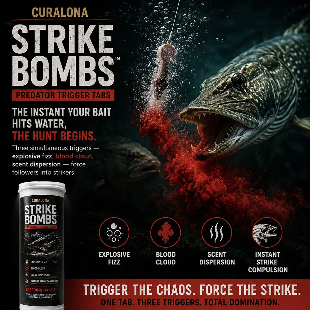 ๐๐๐๐ข๐๐ข๐๐ฅ ๐๐ซ๐๐ง๐ ๐๐ญ๐จ๐ซ๐ |โ
Curalonaยฎ Strike Bombs โ New Freshwater & Saltwater Bait That Bleeds, Fizzes & Triggers Big Predators