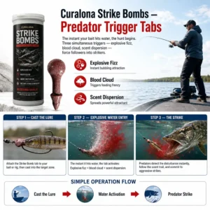 ๐๐๐๐ข๐๐ข๐๐ฅ ๐๐ซ๐๐ง๐ ๐๐ญ๐จ๐ซ๐ |โ
Curalonaยฎ Strike Bombs โ New Freshwater & Saltwater Bait That Bleeds, Fizzes & Triggers Big Predators